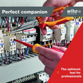 Wiha Pliers - 200mm Long Nose VDE 1000V Insulated Straight Cut - SuperSaverAU - view 4