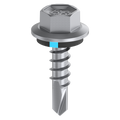 Bremick 12g x 20mm Hex Metal Screw, Carbon Steel B8 Coating, Sealed Head Drill Point Fine Thread - 500 Box