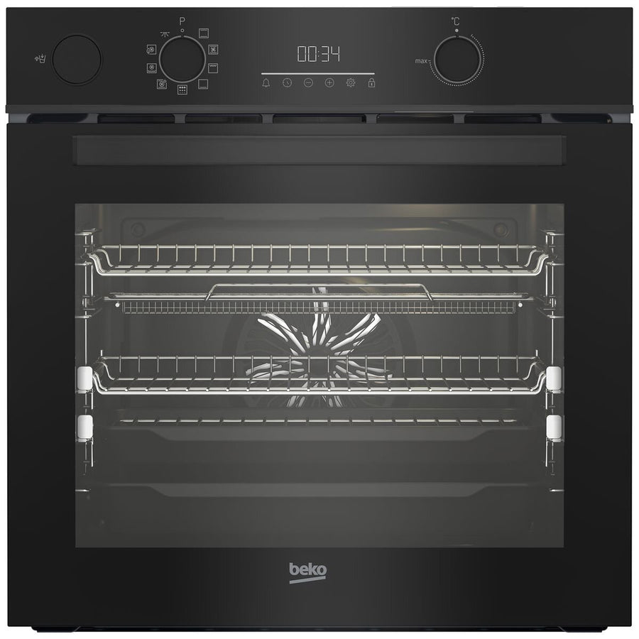 Beko 60cm Built-In Oven - Airfry, SteamAssist, Pyrolytic Cleaning, Meat Probe - BBO6851PSDX