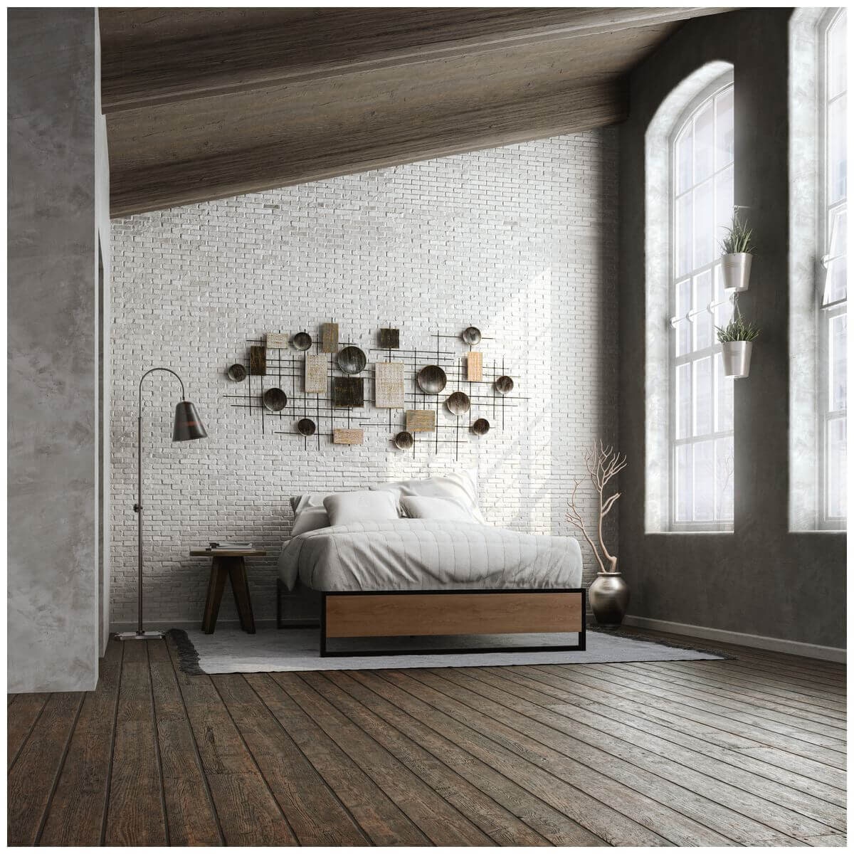Zinus Double 35cm Ironline Bed Base - Black Steel Frame, 2019 Good Design Award - AU-IRPF-14D