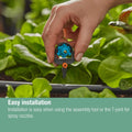 Gardena Micro Irrigation Spray Nozzle - 6 in 1 - 2 Pack - Adjustable 90°-360° - Black/Turquoise - SuperSaverAU - view 5