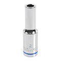 Trojan 9mm Deep Socket 1/2" Drive - Polished Chrome Vanadium - 12-Point Design - SuperSaverAU - view 1