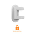 Perma Child Safety Door Lever Handle Lock 2 Pack White Plastic