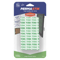 Permastik Large White Picture Strips - 12 Pairs Self-Adhesive Plastic
