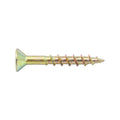 Zenith 8g x 20mm Countersunk Rib Head Chipboard Screws - 100 Pack - Gold Finish - Durable Fastening Solution - SuperSaverAU - view 1