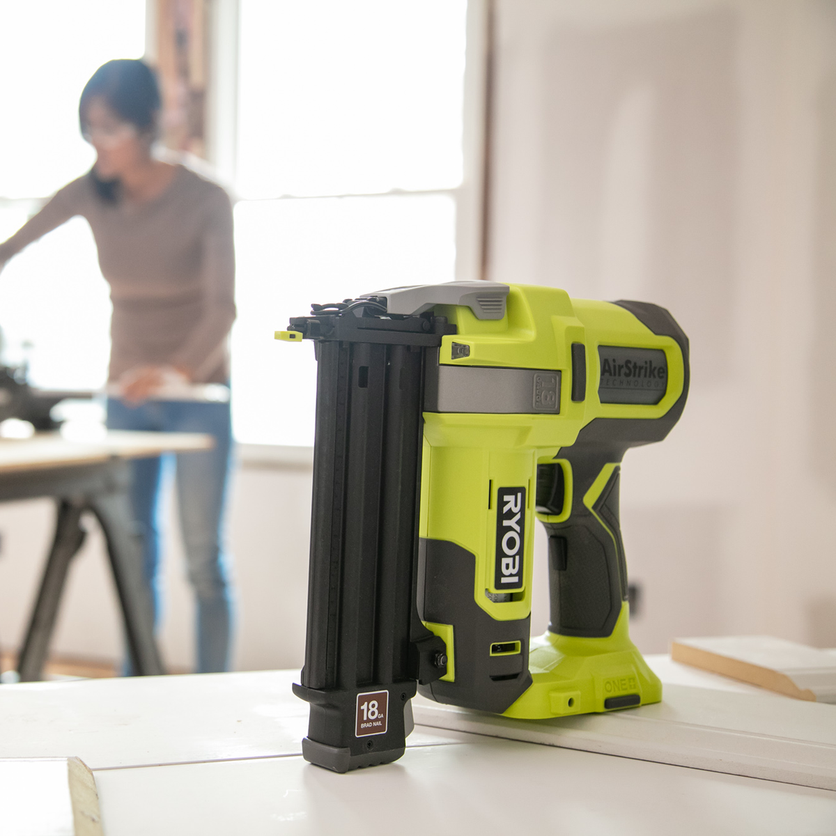 Ryobi 18V ONE+ 18GA Brad Nailer Tool Only - 105 Capacity - Airstrike Technology - SuperSaverAU - view 2