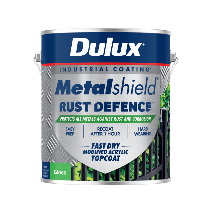Dulux Metalshield Defence Gloss 4L - Ultra Deep Base - Rust Protection - SuperSaverAU - view 1