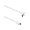 Antsig 1.5m White Right Angled PAL TV Lead - Dual Shielded Coaxial Cable - SuperSaverAU - view 1