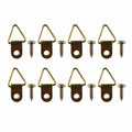 Everhang Picture Hanging D-Ring - 21mm x 12mm - Brass Plated - 8 Pack - SuperSaverAU - view 1