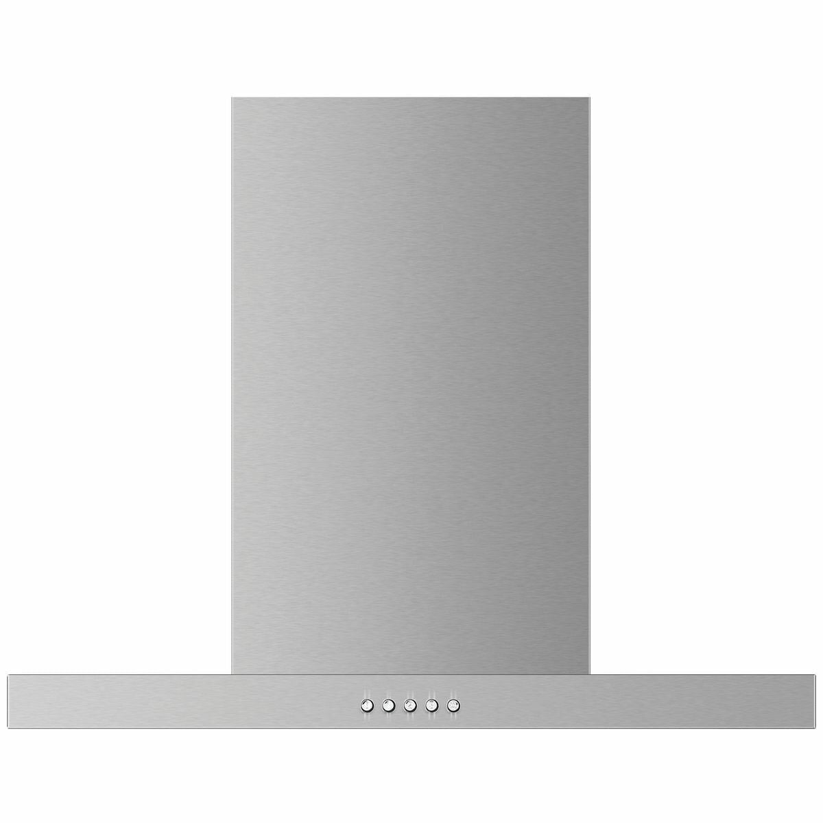 Haier 60cm canopy rangehood - stainless steel, 3 fan speeds, push-button control, LED lighting - HC60BLX1