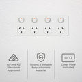 Deta Four Outlet Power Point - White - Polycarbonate - Kitchen Use - SuperSaverAU - view 2