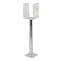Pryda Full Stirrup Post Anchor - 300x75mm - Termite Protection - Galvanised - SuperSaverAU - view 2