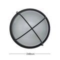Arlec Large Kent Aluminium Bunker Light - 240mm - Weather Resistant - SuperSaverAU - view 5