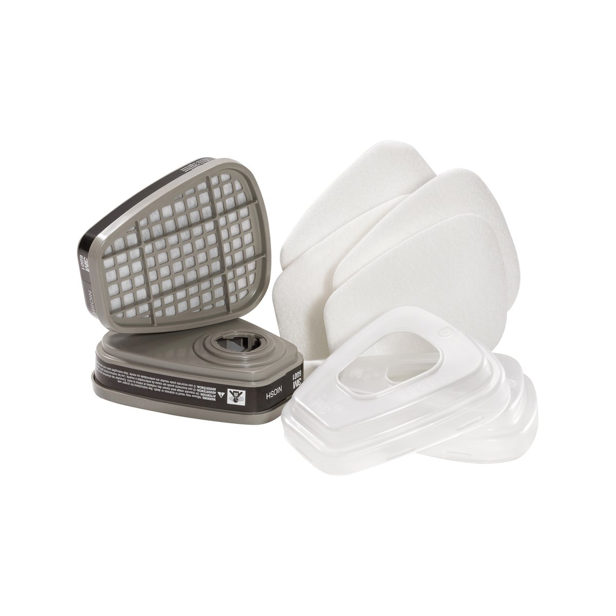 3M Replacement Respirator Kit - 95% Filtration Efficiency - P2 Rated - 198mm x 155mm x 83mm - SuperSaverAU - view 2