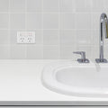 DETA 6000 Series Wallplate Cover, White Polycarbonate, 115mm x 75mm, Indoor