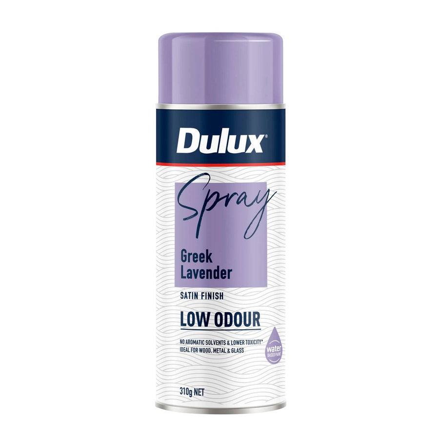 Dulux Spray Paint 310g Satin Greek Lavender - Low Odour - Water-Based - SuperSaverAU - view 1