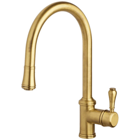 Armando Vicario Provincial Pull Out Kitchen Mixer Tap - Bronze Finish, 5 Star WELS - 400674BR-LF