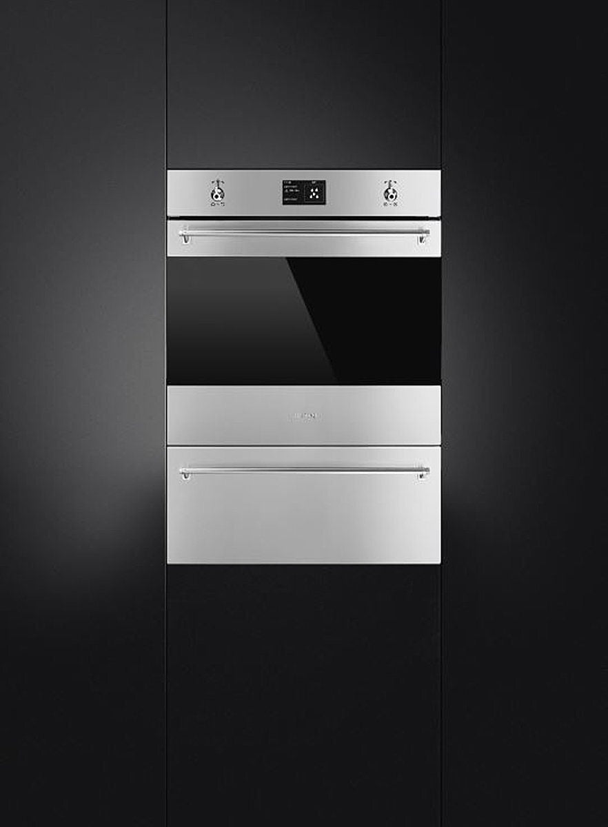 Smeg 60cm warming drawer 51L - stainless steel, variable temperature up to 80°C - CR329X
