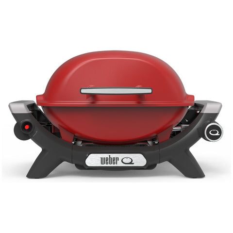 Weber Baby Q1000N Portable LPG BBQ - Compact, Front-Facing Grease Tray, Red - 3400040