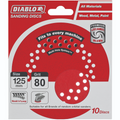 Diablo 125mm 80 Grit Sanding Discs 10 Pack Coated Abrasive Durable - SuperSaverAU - view 1