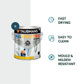 Taubmans 2L White Gloss All Weather Exterior Paint - Water Based - Mould Resistant - SuperSaverAU - view 2
