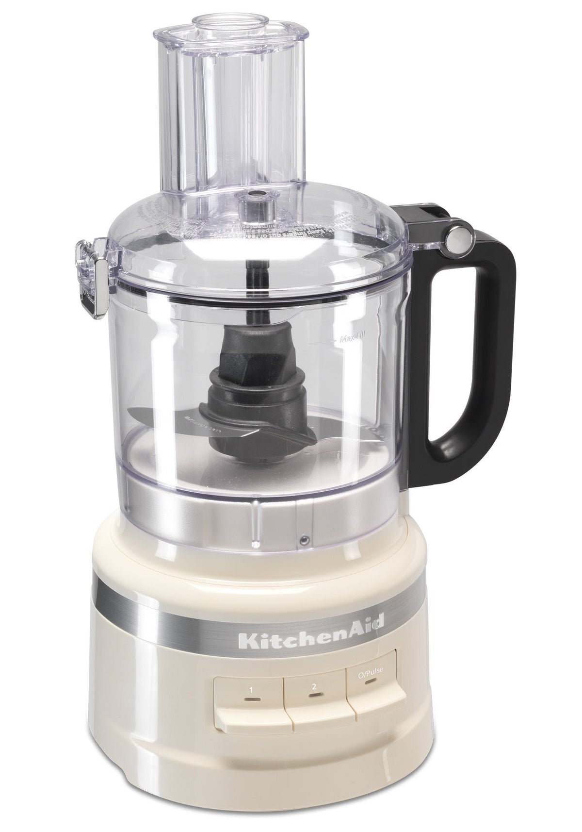 KitchenAid 7 cup food processor - 250W, 3 speeds, LED controls, Almond cream - 5KFP0719AAC