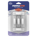 Permastik Large White Cable Clips - 5 Pack, Self-Adhesive