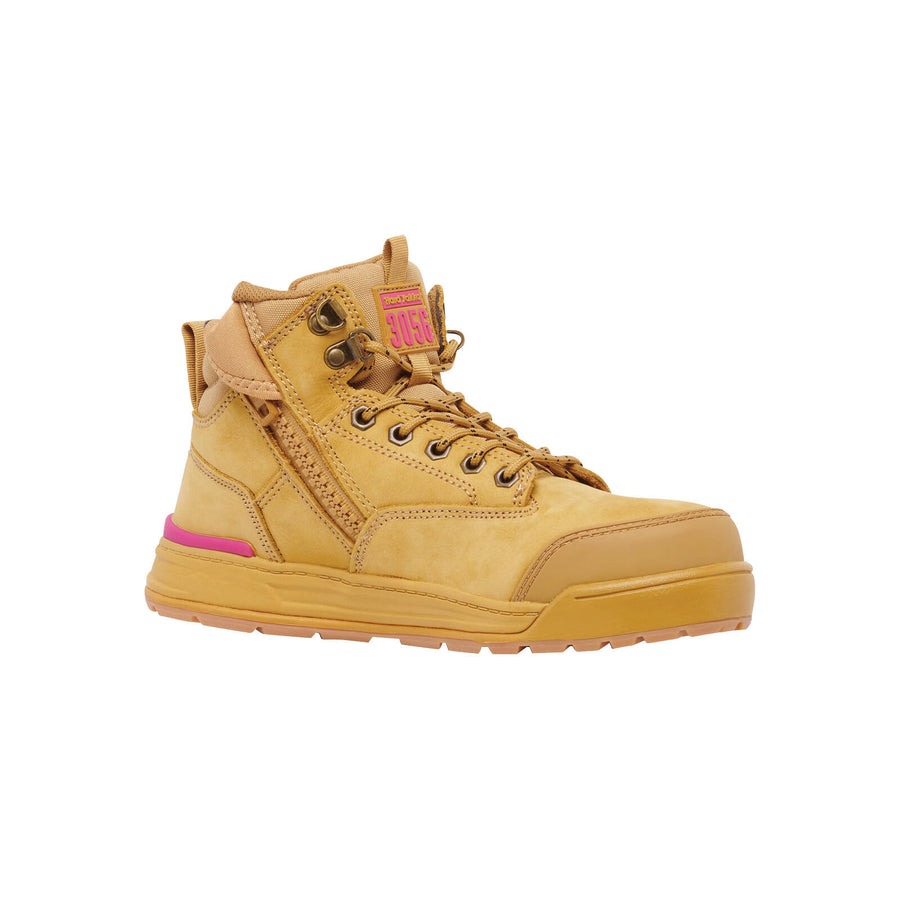 Hard Yakka 3056 Women's Size 6 Water Resistant Leather Steel Cap Boot Wheat