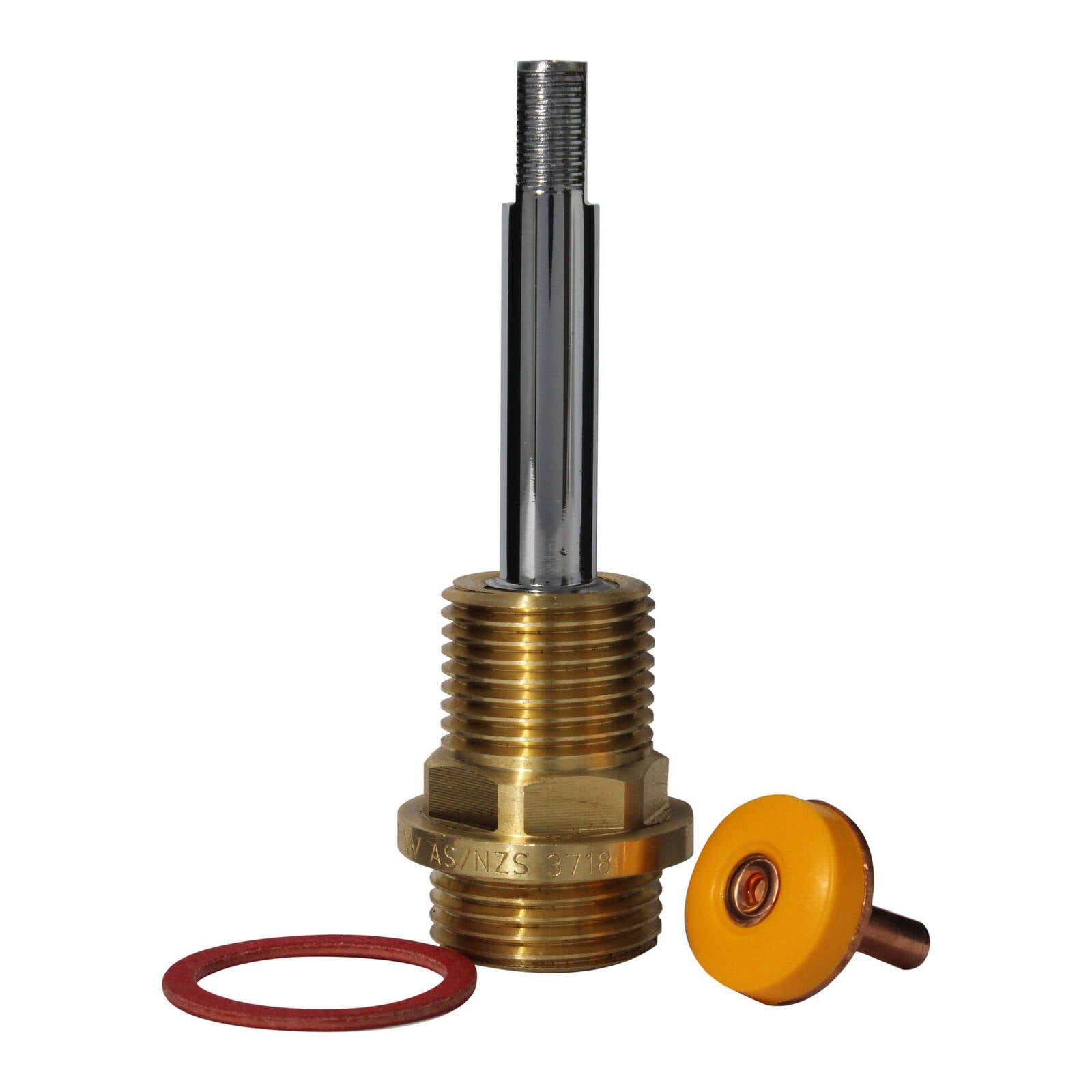 FIX-A-TAP 85mm Chrome Easy Turn Wall Spindle, Lead-Free DR Brass