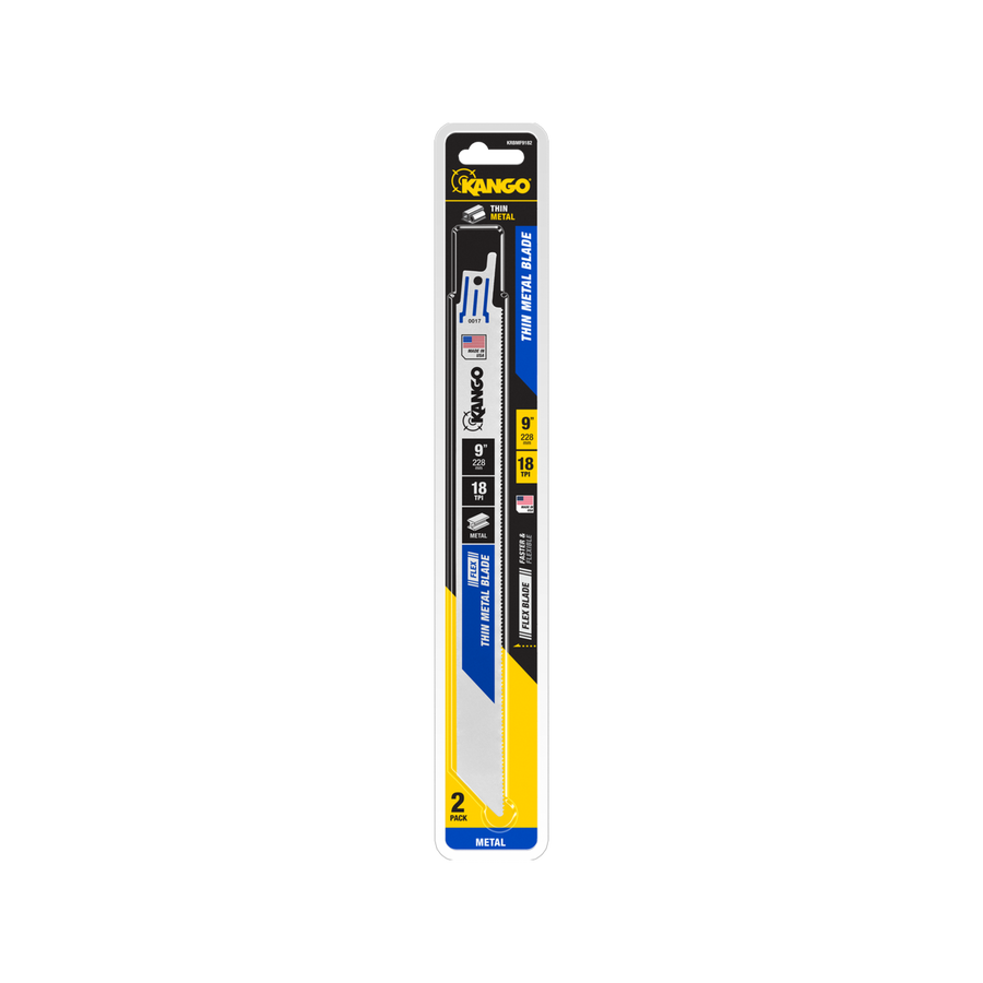 Kango 9" 18 TPI Metal Flex Reciprocating Saw Blades 2 Pack - Bi-metal - Flexible Cuts - SuperSaverAU - view 1