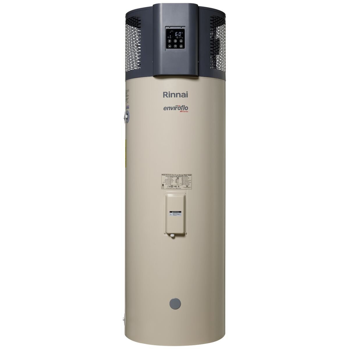Rinnai Enviroflo 300L heat pump hot water system - R290 refrigerant, Wi-Fi, 45dB noise level - EHPA300VM