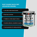 White Knight Rust Guard 4L Accent Gloss Quick Dry Advanced Enamel Paint