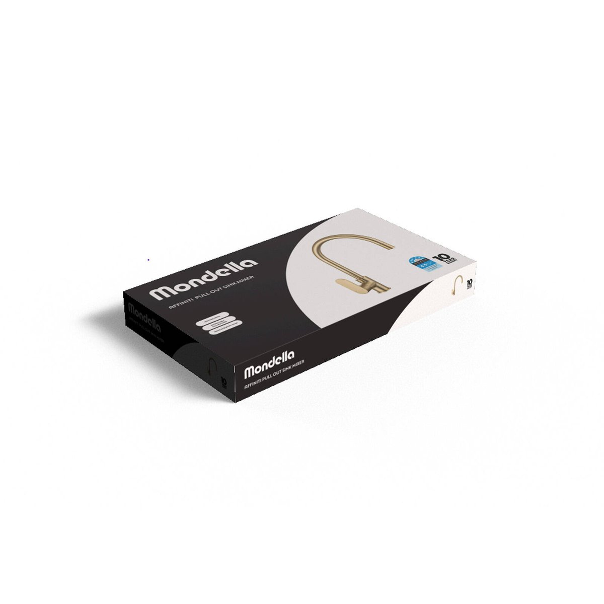 Mondella 35mm Pull Out Sink Mixer - Brushed Gold - Lead-Free Brass - 5 L/min - SuperSaverAU - view 2