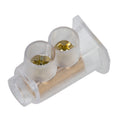 DETA 40A Double Screw Connector 500V Polycarbonate Indoor - 8 Pack