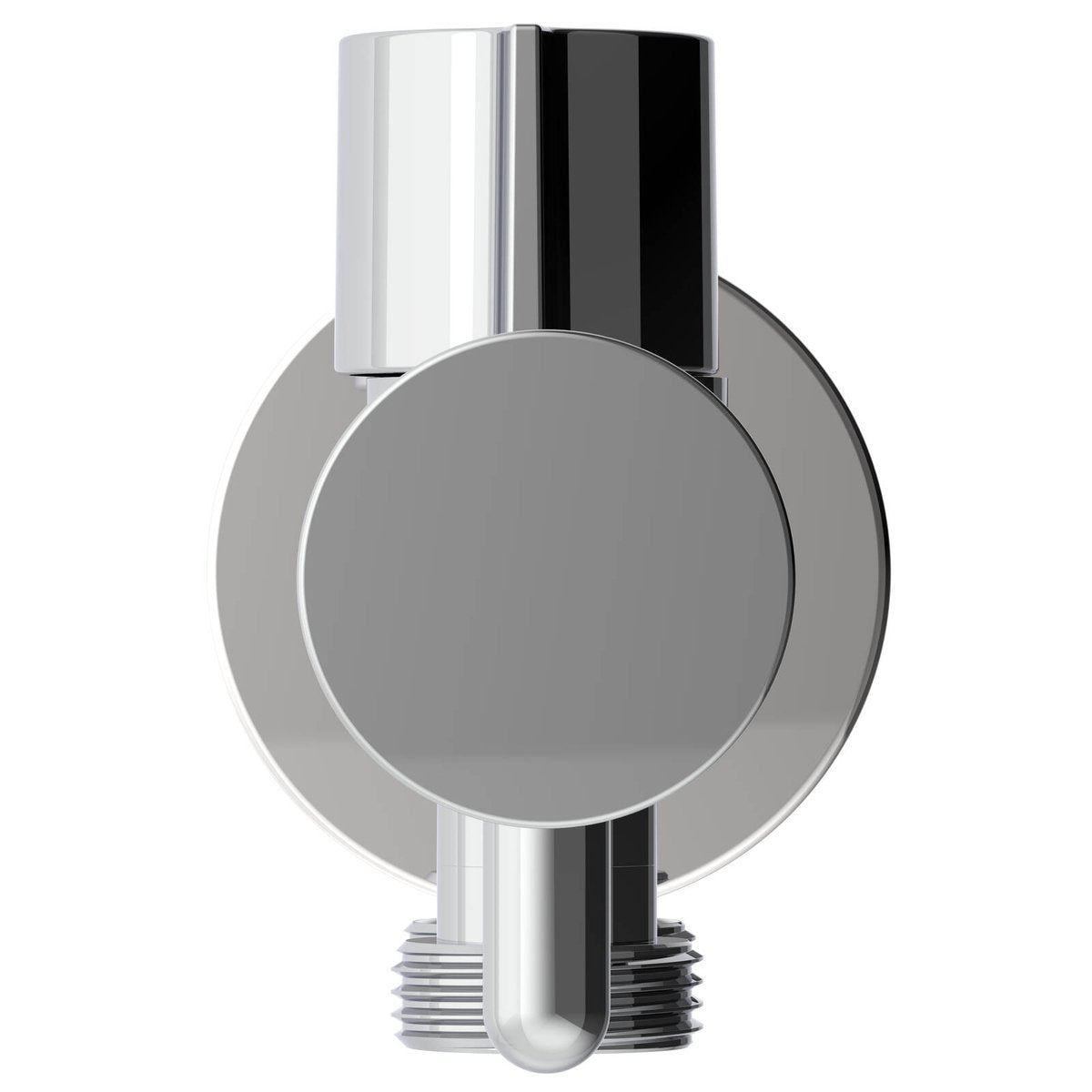 Evekare Chrome Dual Hand Spray Holder & Shut Off Valve - 138mm x 76mm x 43mm - Aged Care Solution - SuperSaverAU - view 3