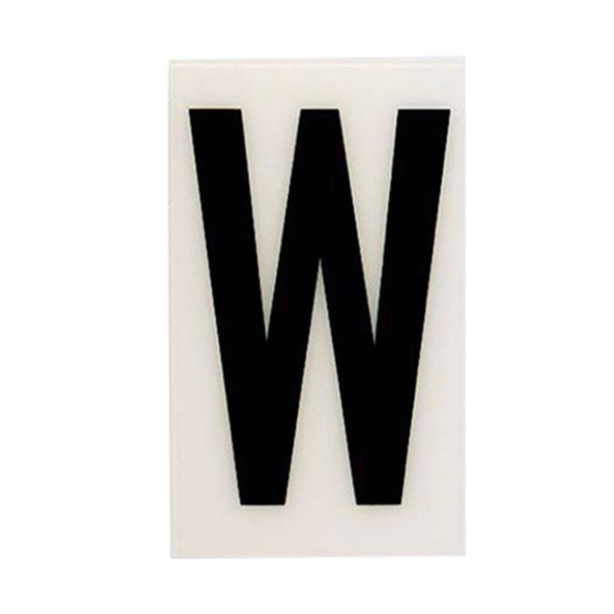 Sandleford 85mm White Self Adhesive House Letter W - Durable Polycarbonate - SuperSaverAU - view 1