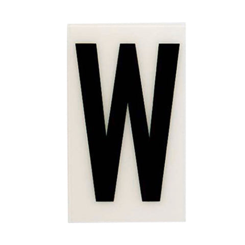Sandleford 85mm White Self Adhesive House Letter W Polycarbonate Weather Resistant