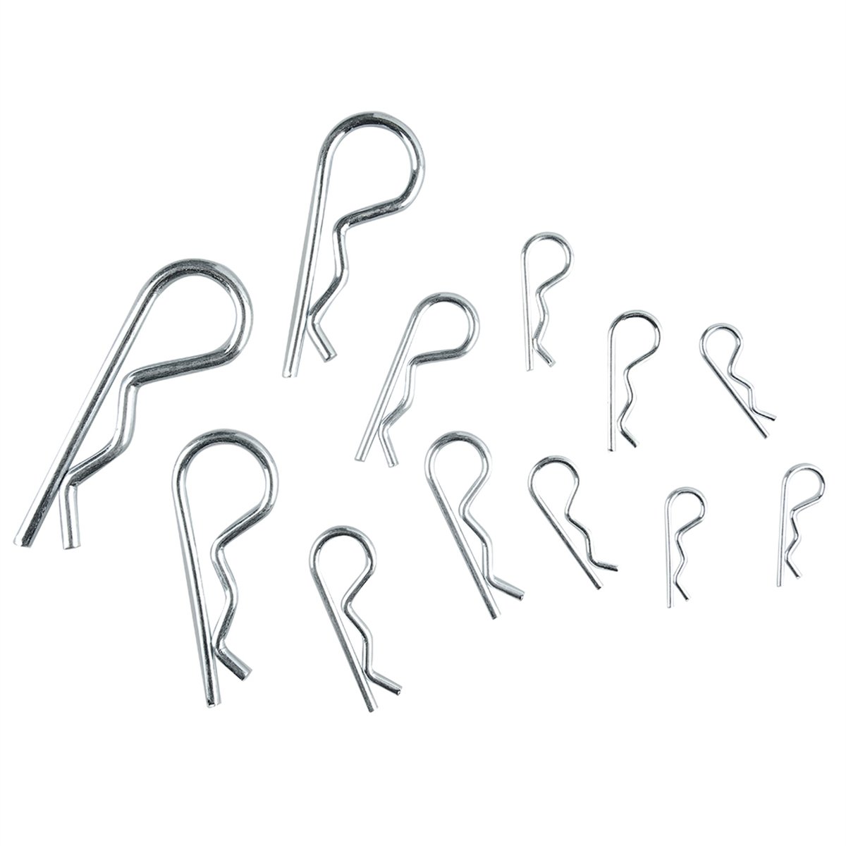 Pinnacle R Clip - Assorted 3/16" to 7/16" - Zinc Plated - 12 Pack - SuperSaverAU - view 1