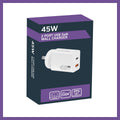Antsig 45W 2 Port USB GaN Wall Charger - Compact - White - Fast Charging - SuperSaverAU - view 3