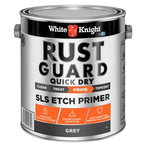 White Knight Rust Guard 4L Grey Quick Dry SLS Etch Primer