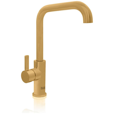 Billi Home Square Neck Gooseneck Mixer Tap - Urban Brass Finish - 6 Star WELS Rating - 4.5L/min - 991700SUB