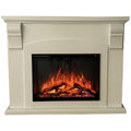 Modern Flames Prescott Mantle Suite Electric Fireplace - White - WiFi App, 10 Flame Colours - PRE36RS-AU