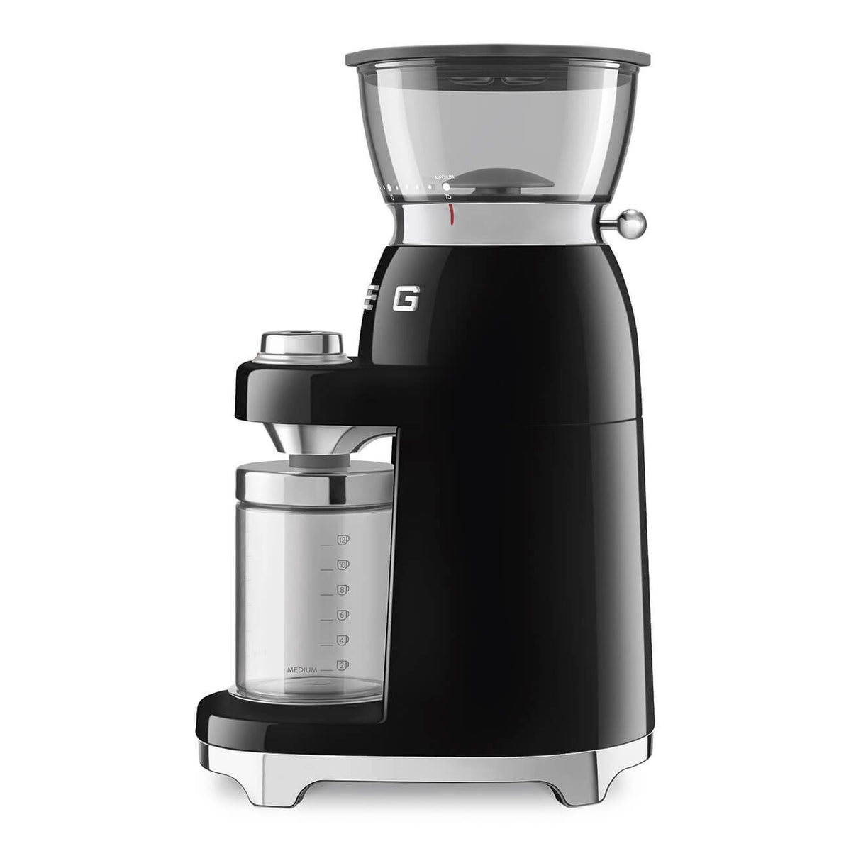 Smeg 50's retro style coffee grinder - black - 240g bean hopper - 50 grinding steps - CGF03BLAU