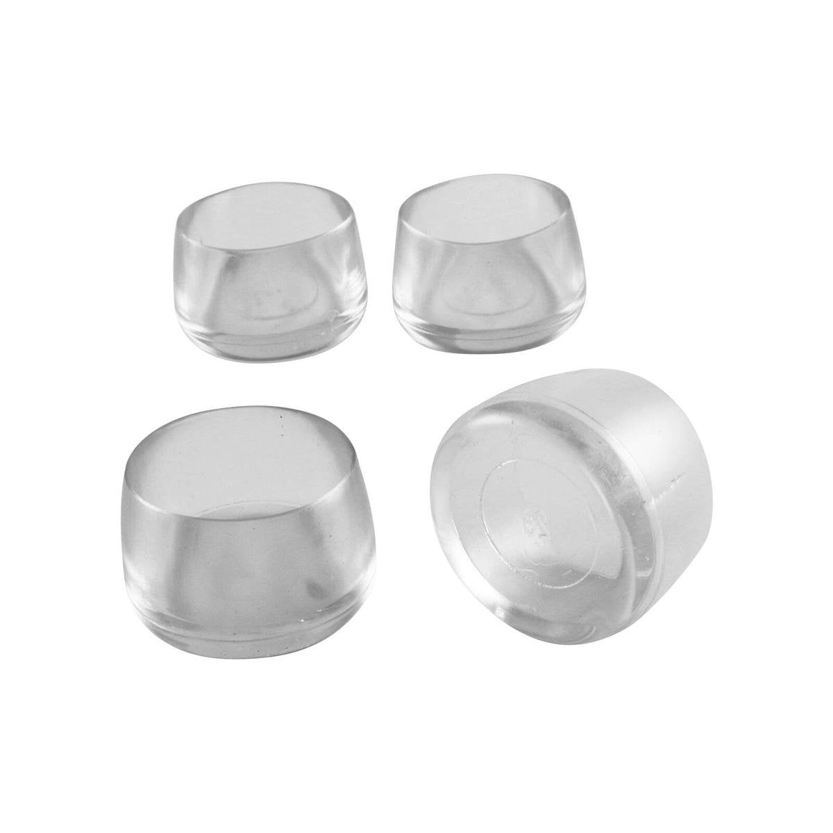 Surface Gard Clear Round Chair Tip 25mm Plastic Reduces Scratching Noise - SuperSaverAU - view 1