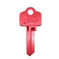 EHI WO2-WC2 Red Aluminium Titanium Alloy Blank Key