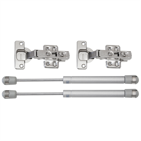 Kaboodle Slimline Cabinet Hinge Pack - 136mm - Nickel Plated - Adjustable - SuperSaverAU - view 1