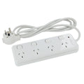 HPM Surge Protected Powerboard - 10A 4 Outlet - Plastic - Safe Design - SuperSaverAU - view 1