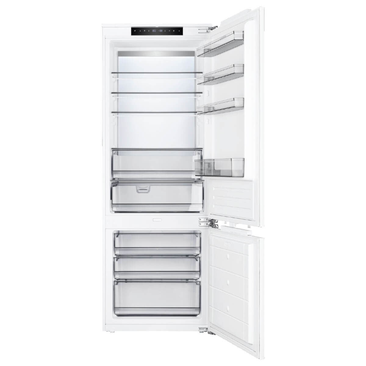 Inalto 341L Integrated Bottom Mount Fridge - Total No Frost, Reversible Door - IIFF341