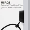 Arlec EV Charging Cable Retractor - 200mm x 200mm x 80mm - Black - Space-Saving Design - SuperSaverAU - view 4