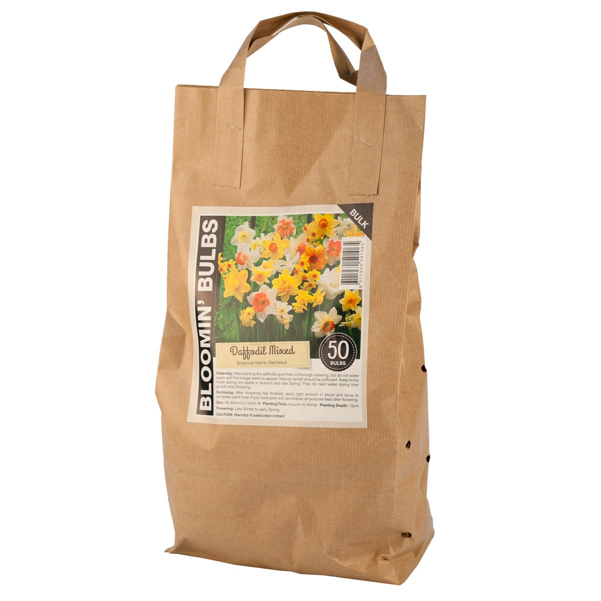 Bloomin Bulbs Daffodil Bulb - 50 Pack - Paper Bag - Easy to Grow - SuperSaverAU - view 1